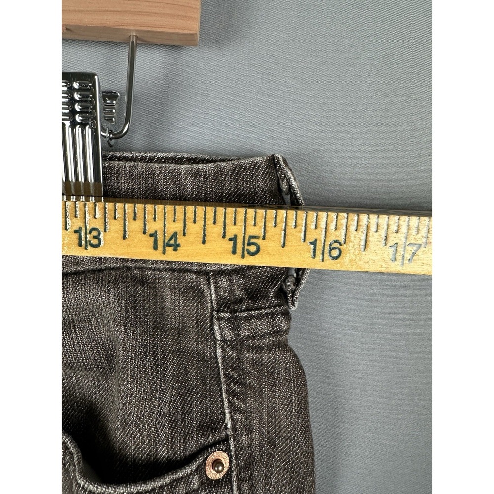 7 For All Mankind Jeans Womens Brown Distressed Bootcut Cotton Blend Size 28 - Picture 4 of 11